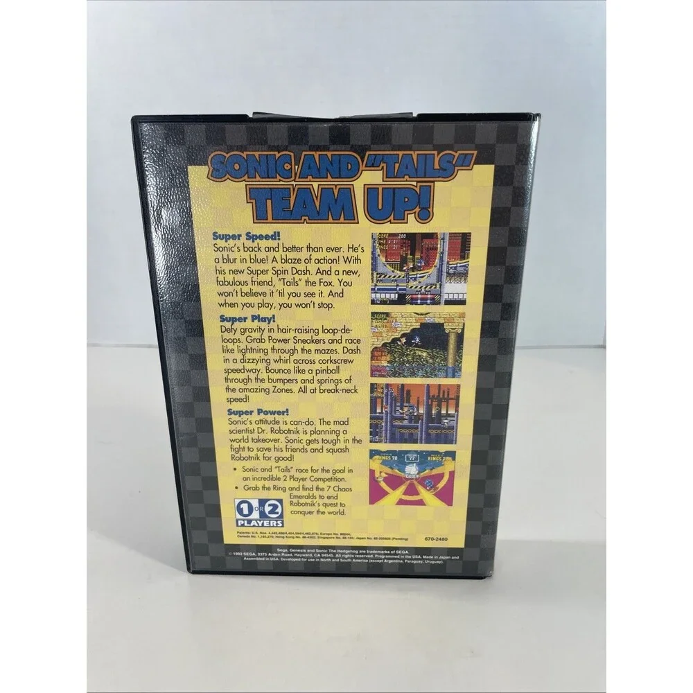 Sonic The Hedgehog 2 Sega Genesis CIB Complete Authentic Excellent Tested